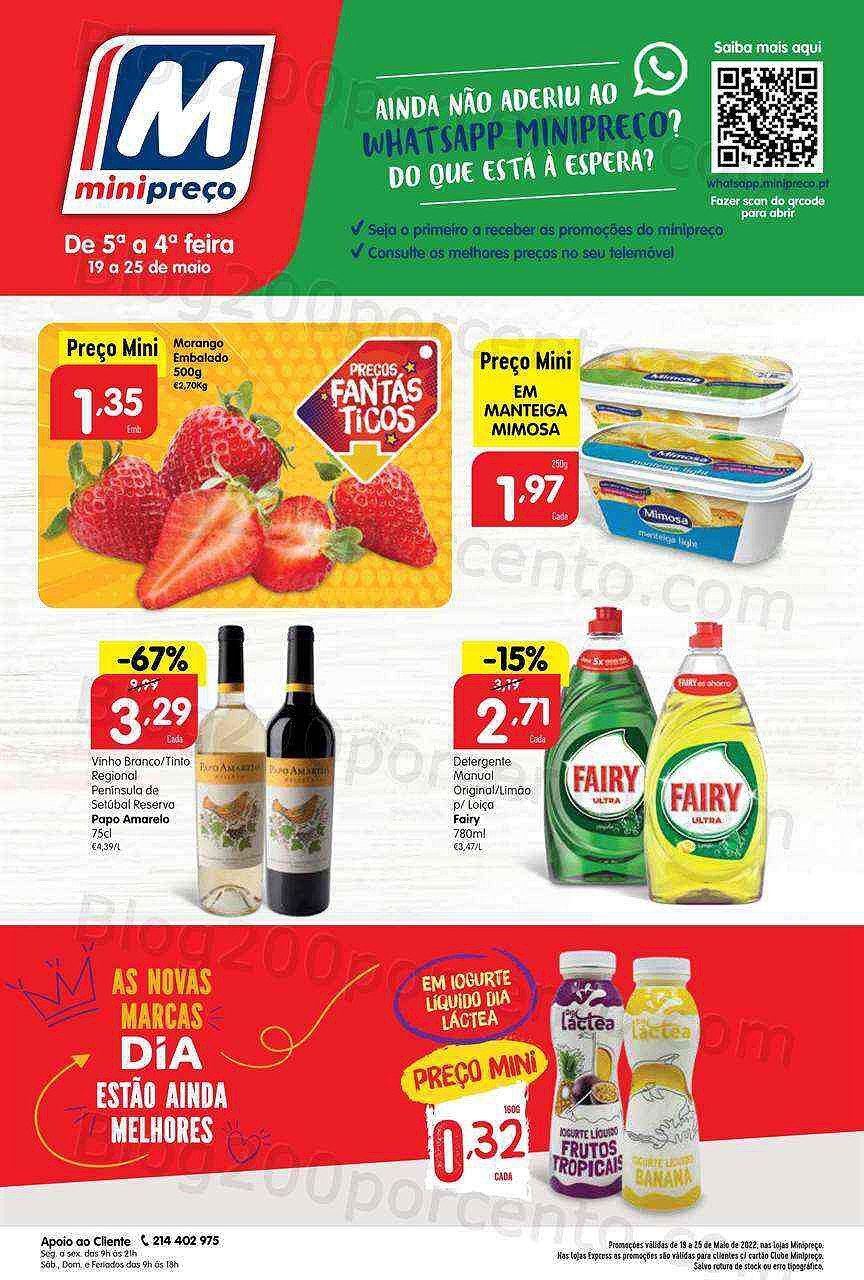 Antevisão Folheto MINIPREÇO Promoções de 19 a 25 maio