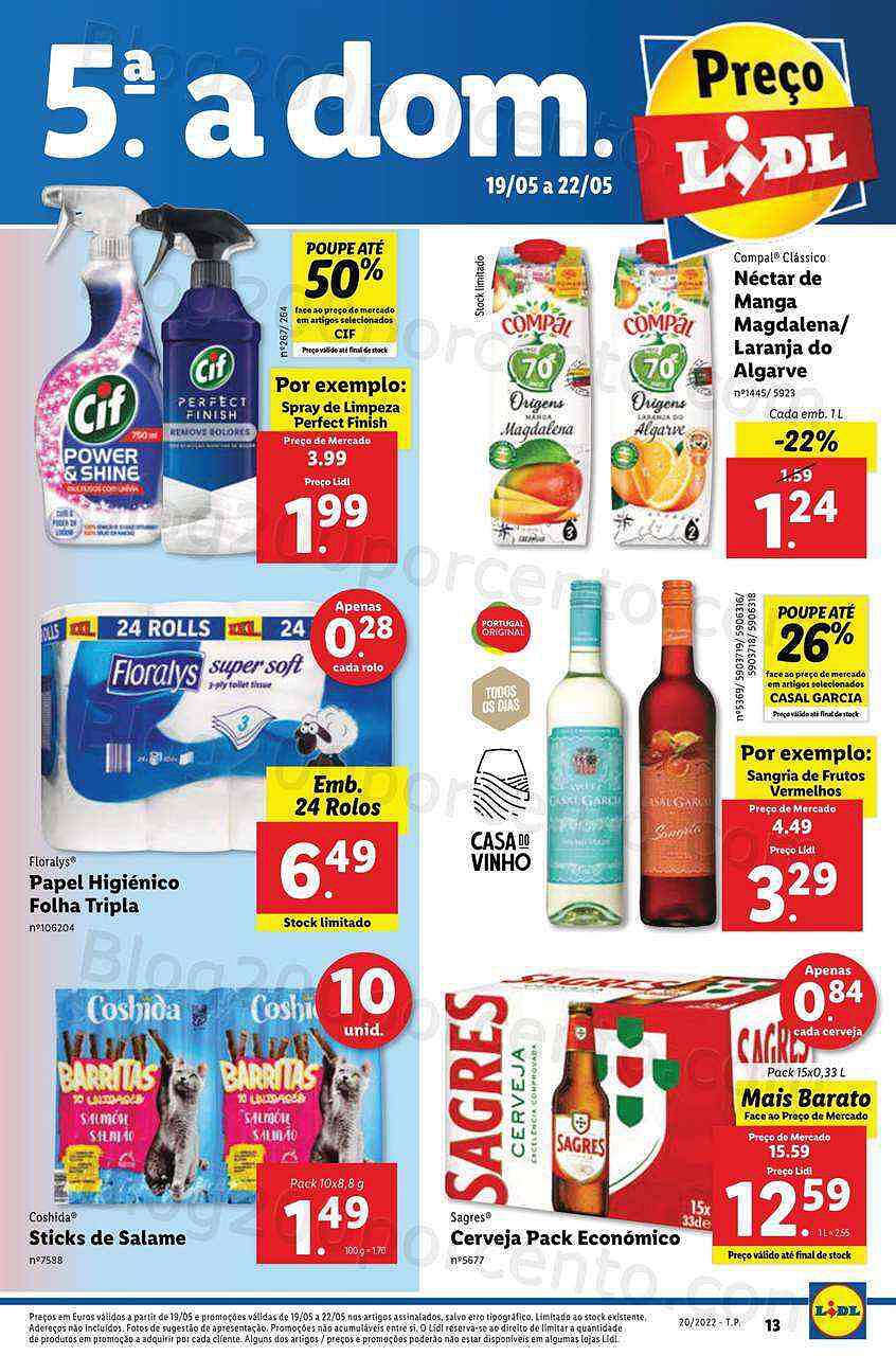 Antevisão Folheto LIDL Edição Digital Promoções de 16 a 22 maio