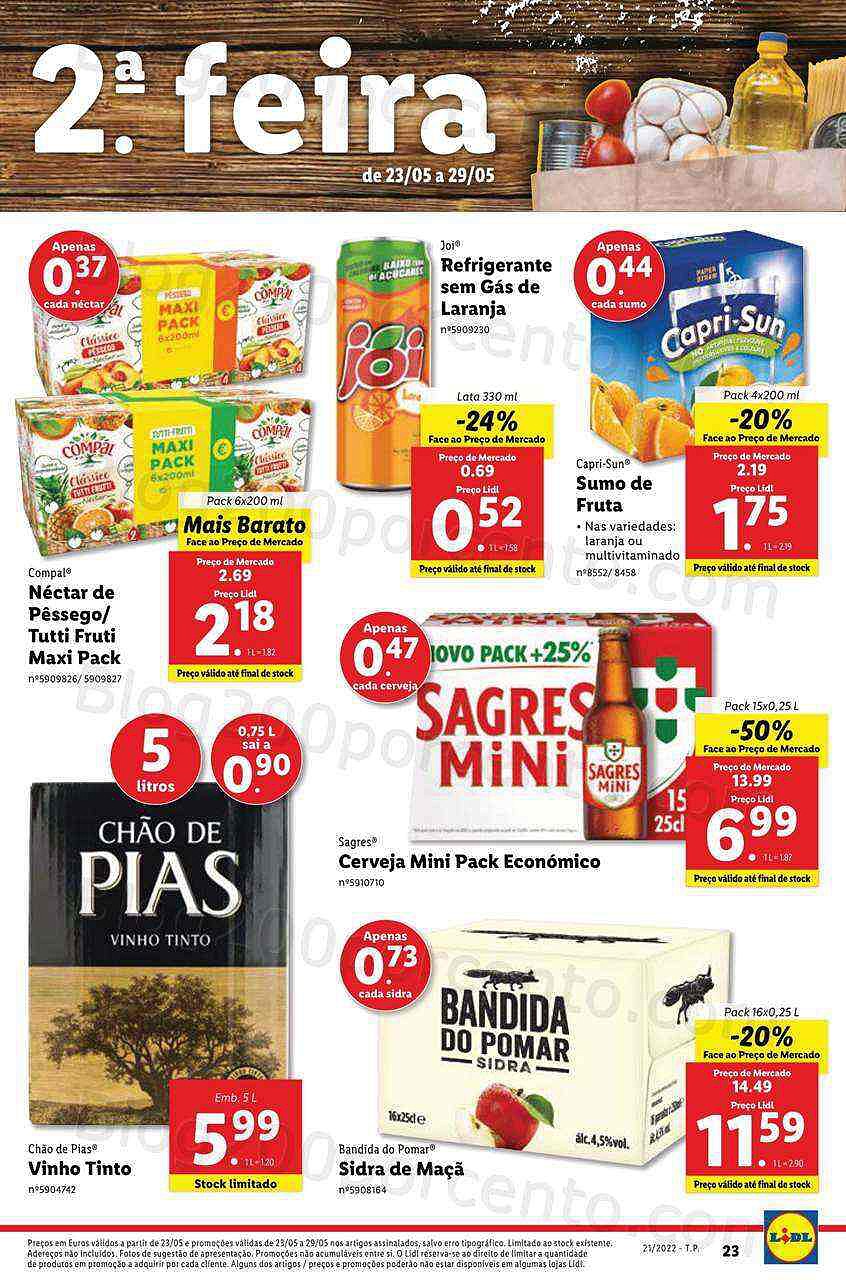 Antevisão Folheto LIDL Edição Digital Promoções de 23 a 29 maio