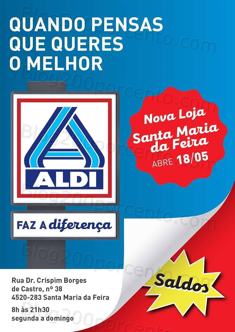 Antevisão Folheto ALDI Abertura sta maria da feira