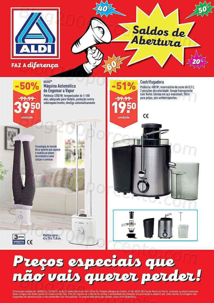 Antevisão Folheto ALDI Abertura sta maria da feira