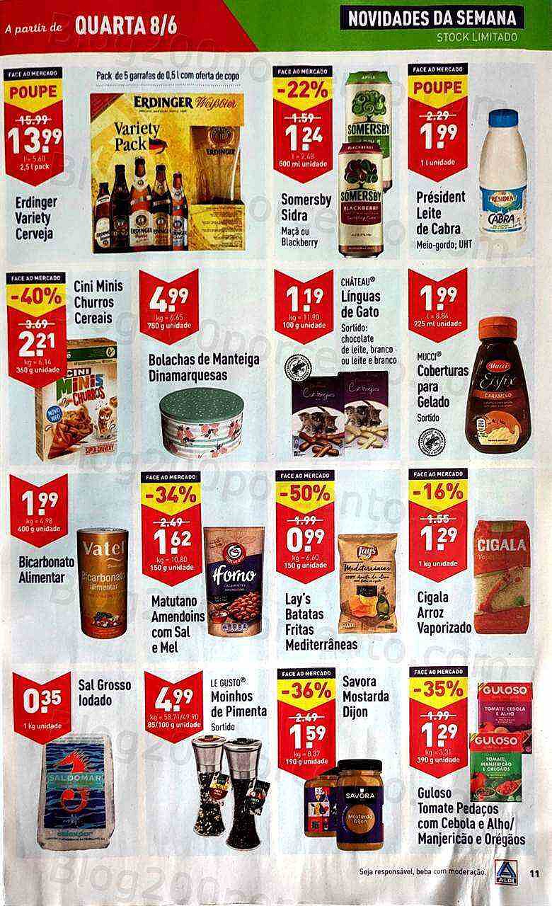 Antevisão Folheto ALDI Promoções de 8 a 14 junho