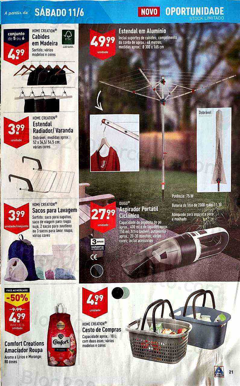 Antevisão Folheto ALDI Promoções de 8 a 14 junho