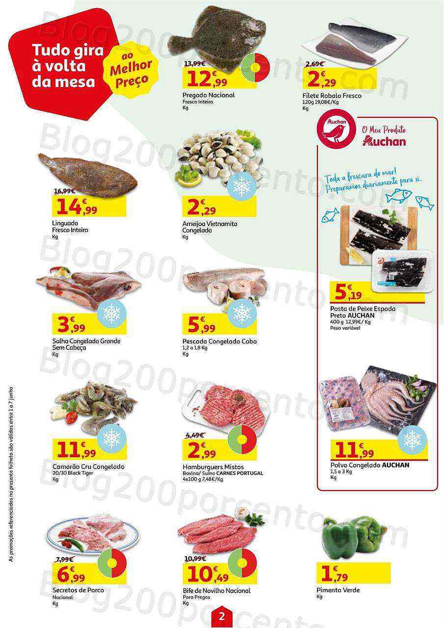 Antevisão Folheto AUCHAN Promoções de 1 a 7 junho