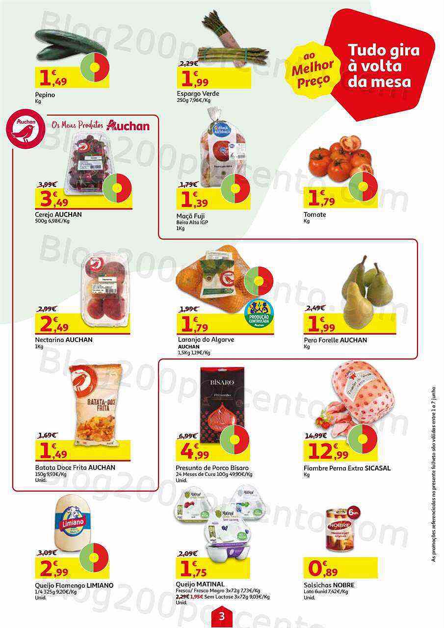 Antevisão Folheto AUCHAN Promoções de 1 a 7 junho