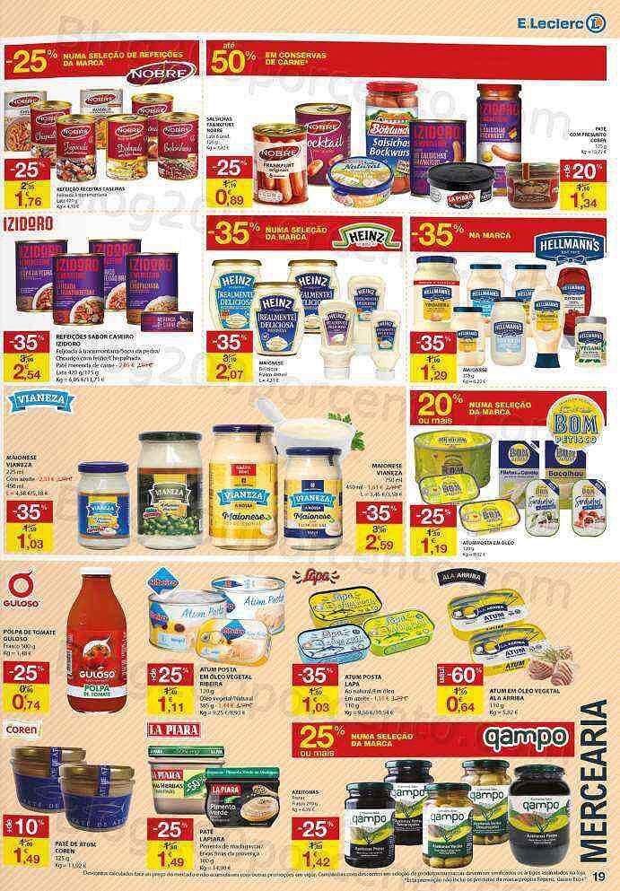 Antevisão Folheto E-LECLERC Promoções de 19 a 25 maio