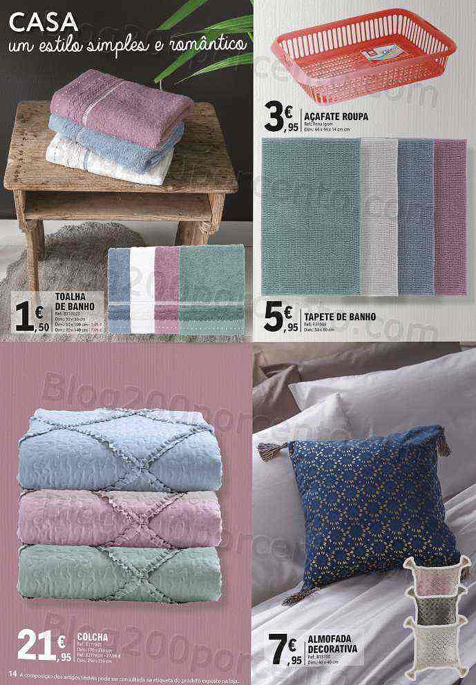Antevisão Folheto E-LECLERC Bazar Casa Moda Promoções de 17 a 29 maio