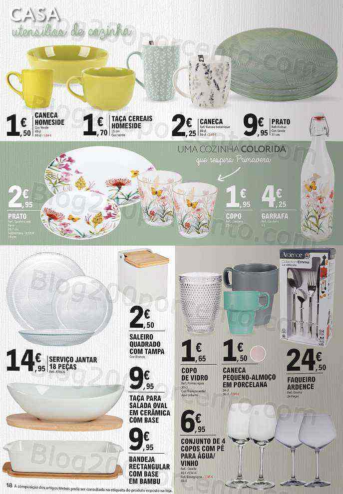 Antevisão Folheto E-LECLERC Bazar Casa Moda Promoções de 17 a 29 maio