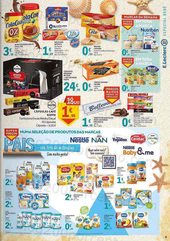 Antevisão Folheto E-LECLERC Bebé Verão Promoções de 31 maio a 12 junho