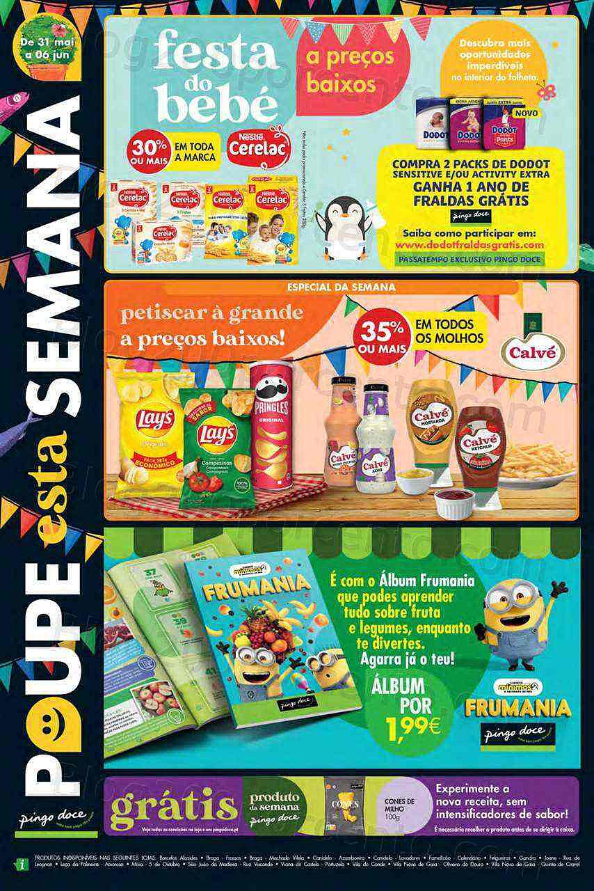 Antevisão Folheto PINGO DOCE Lojas Norte Promoções de 31 maio a 6 junho