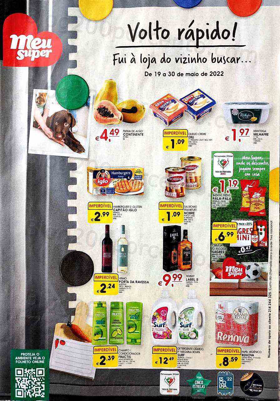 Antevisão Folheto MEU SUPER Promoções de 19 a 30 maio