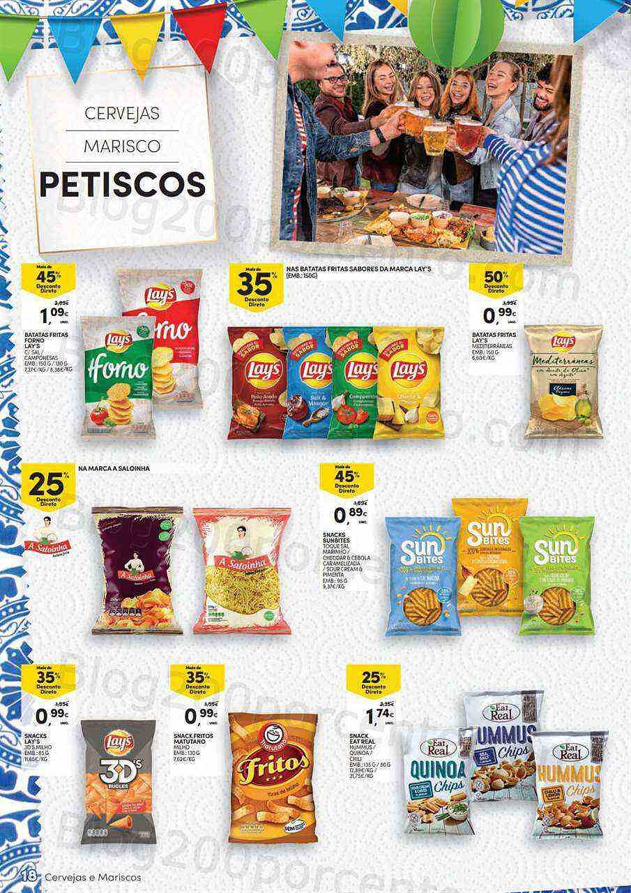 Antevisão Folheto CONTINENTE Santos Populares Promoções de 27 maio a 12 junho