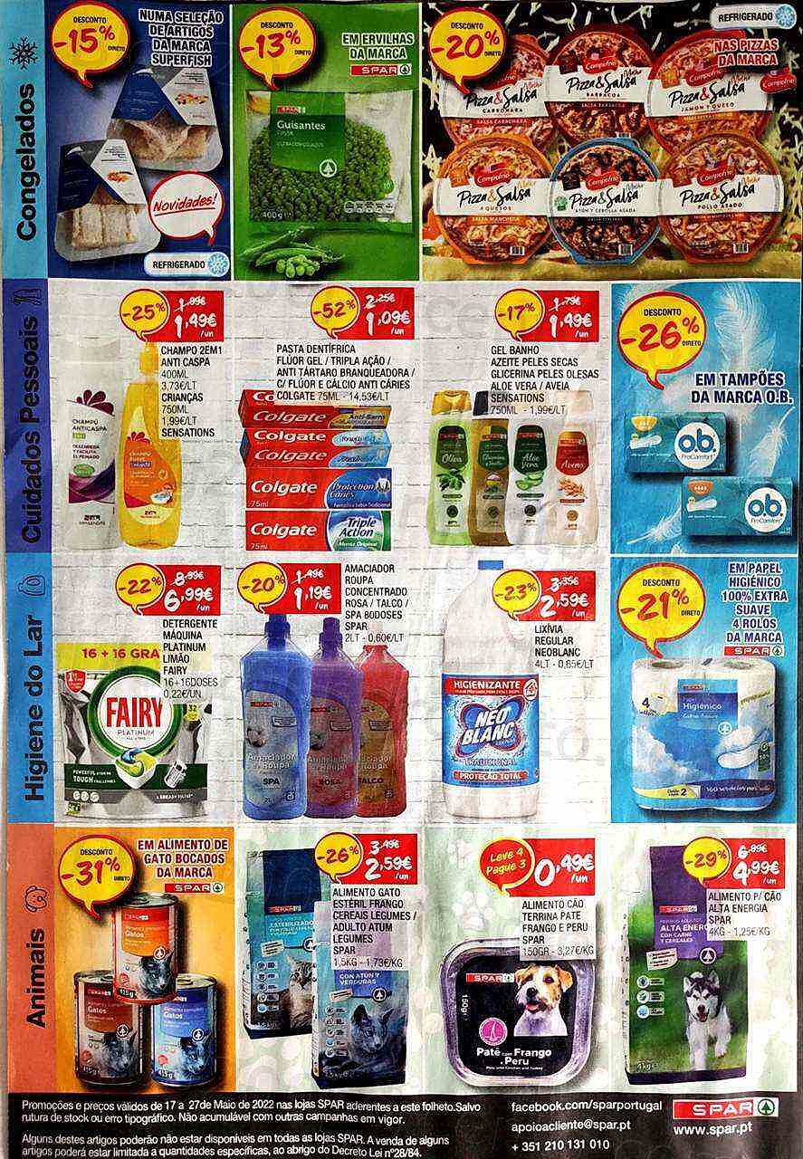 Antevisão Folheto SPAR Promoções de 17 a 27 maio