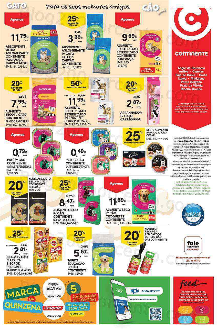 Antevisão Folheto CONTINENTE Açores 23 junho a 6 julho