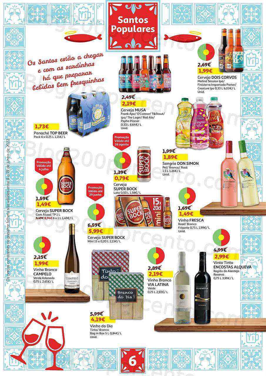 Antevisão Folheto AUCHAN Especial Santos Populares Promoções de 8 a 19 junho