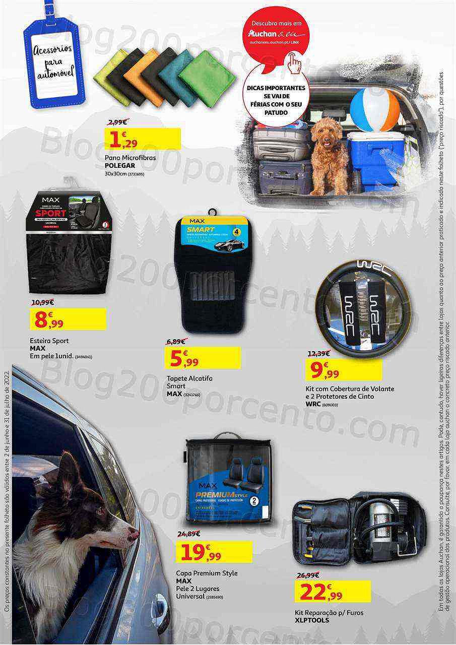 Antevisão Folheto AUCHAN Especial Viagens Promoções até 31 julho