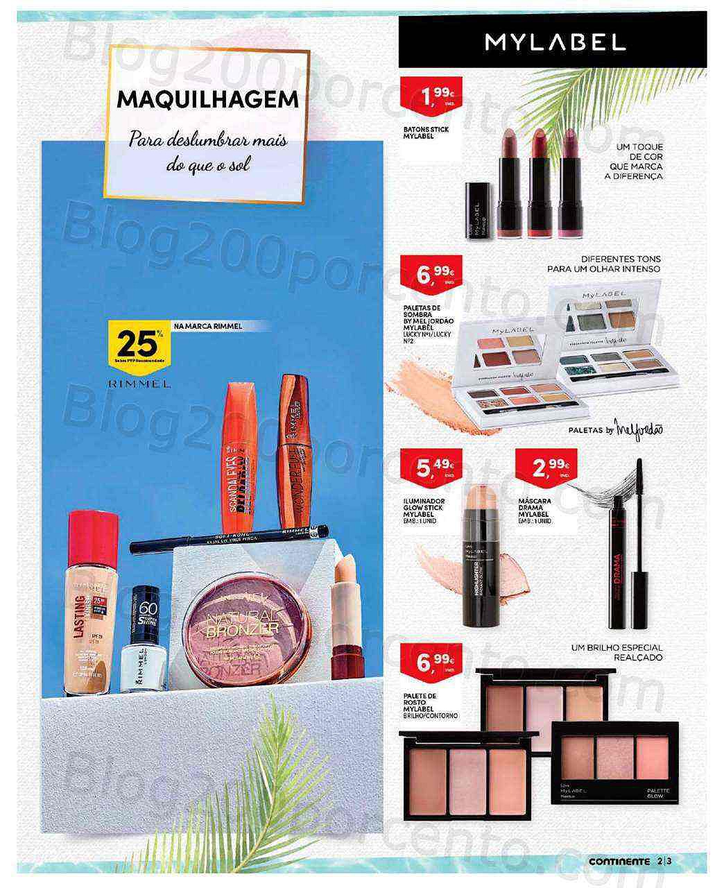 Antevisão Folheto CONTINENTE Beleza de Verão Promoções de 21 junho a 3 julho