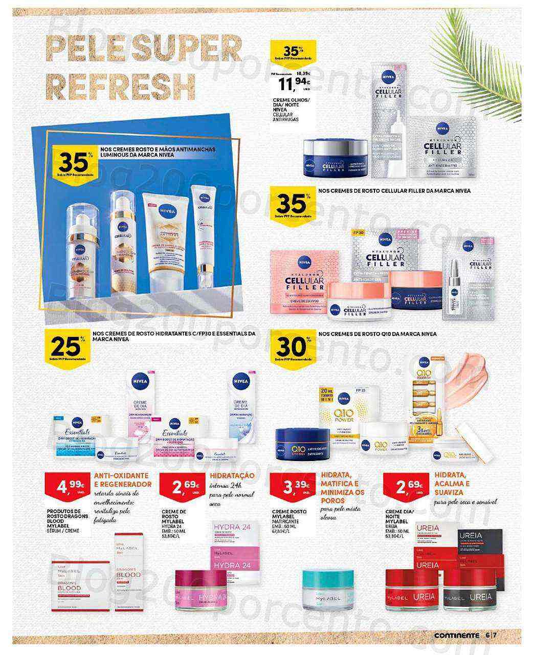 Antevisão Folheto CONTINENTE Beleza de Verão Promoções de 21 junho a 3 julho