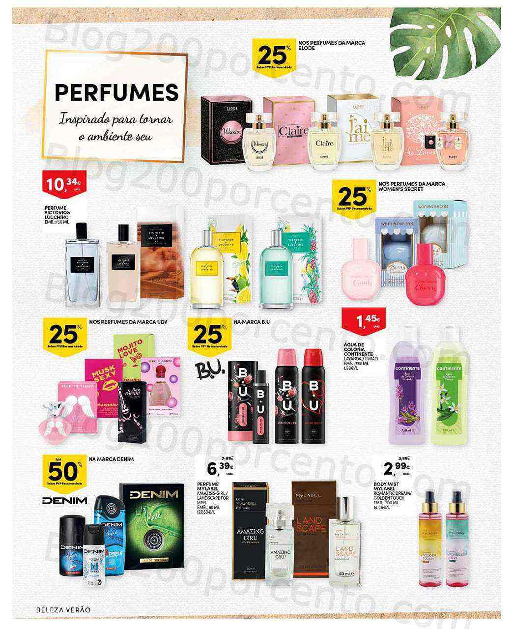 Antevisão Folheto CONTINENTE Beleza de Verão Promoções de 21 junho a 3 julho