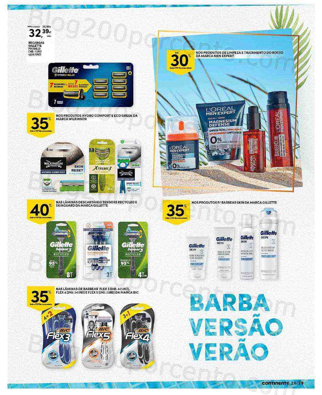 Antevisão Folheto CONTINENTE Beleza de Verão Promoções de 21 junho a 3 julho