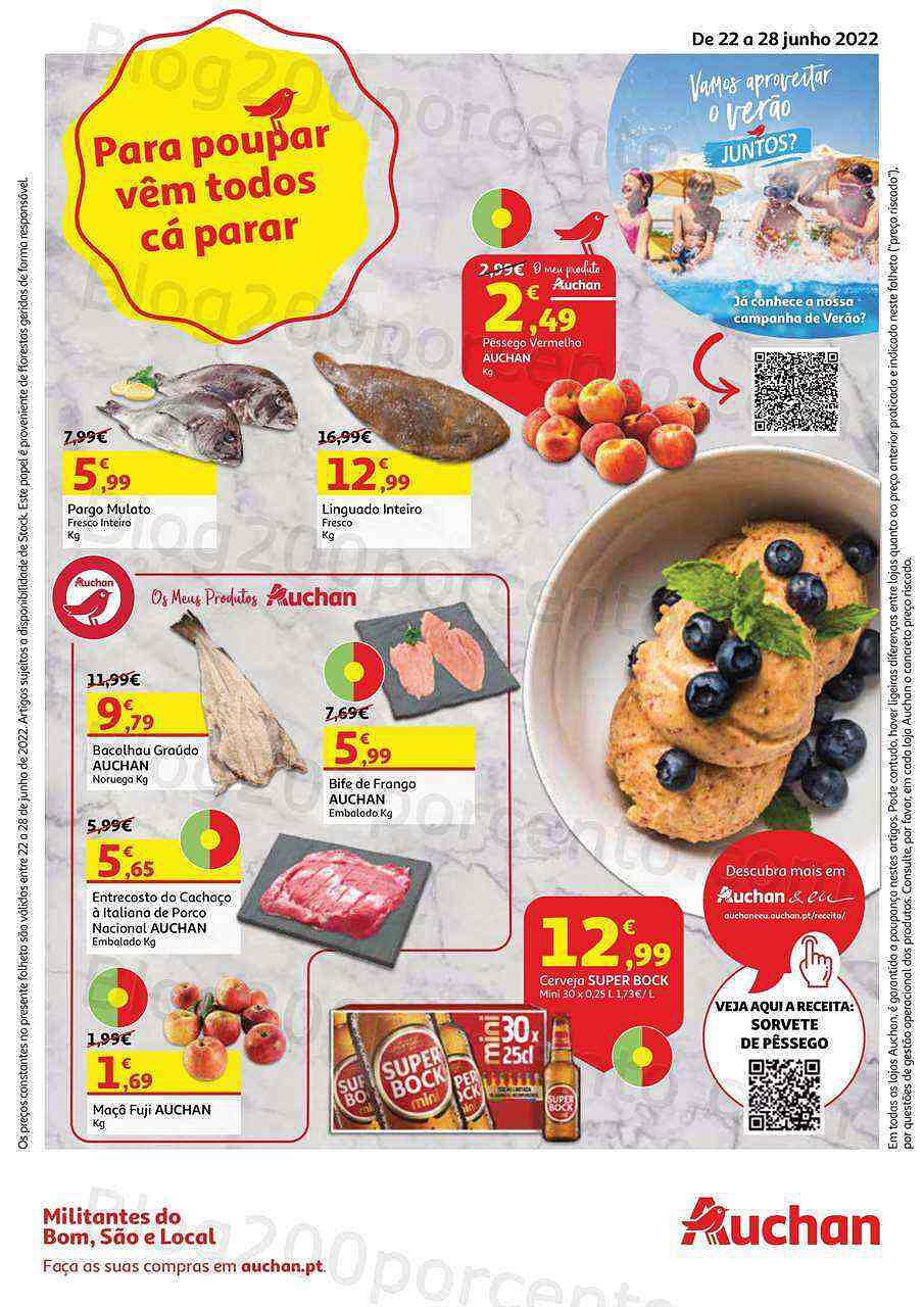 Antevisão Folheto AUCHAN Promoções de 22 a 28 junho