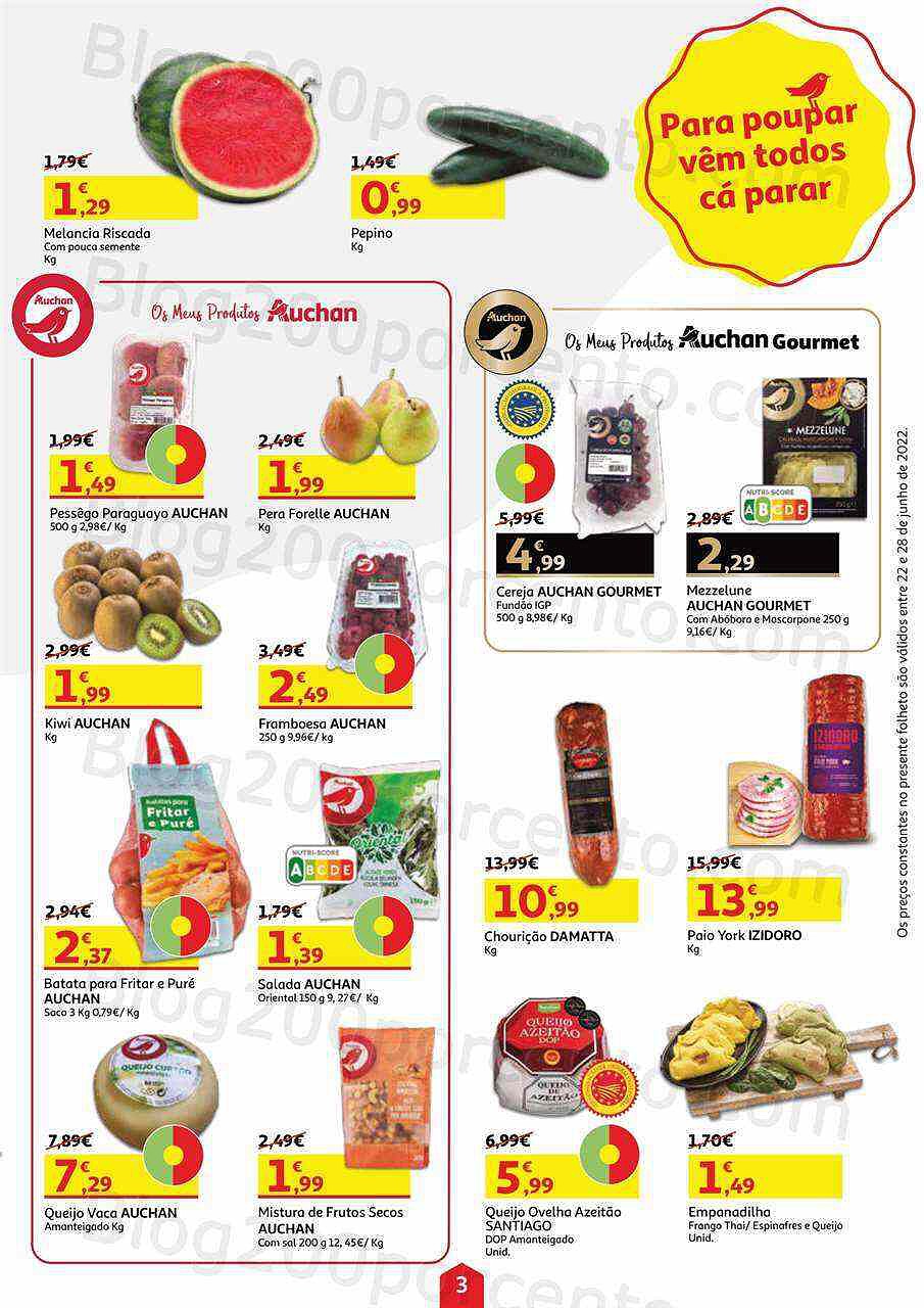 Antevisão Folheto AUCHAN Promoções de 22 a 28 junho