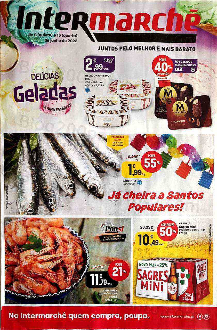 Antevisão Folheto INTERMARCHÉ Promoções de 9 a 15 junho