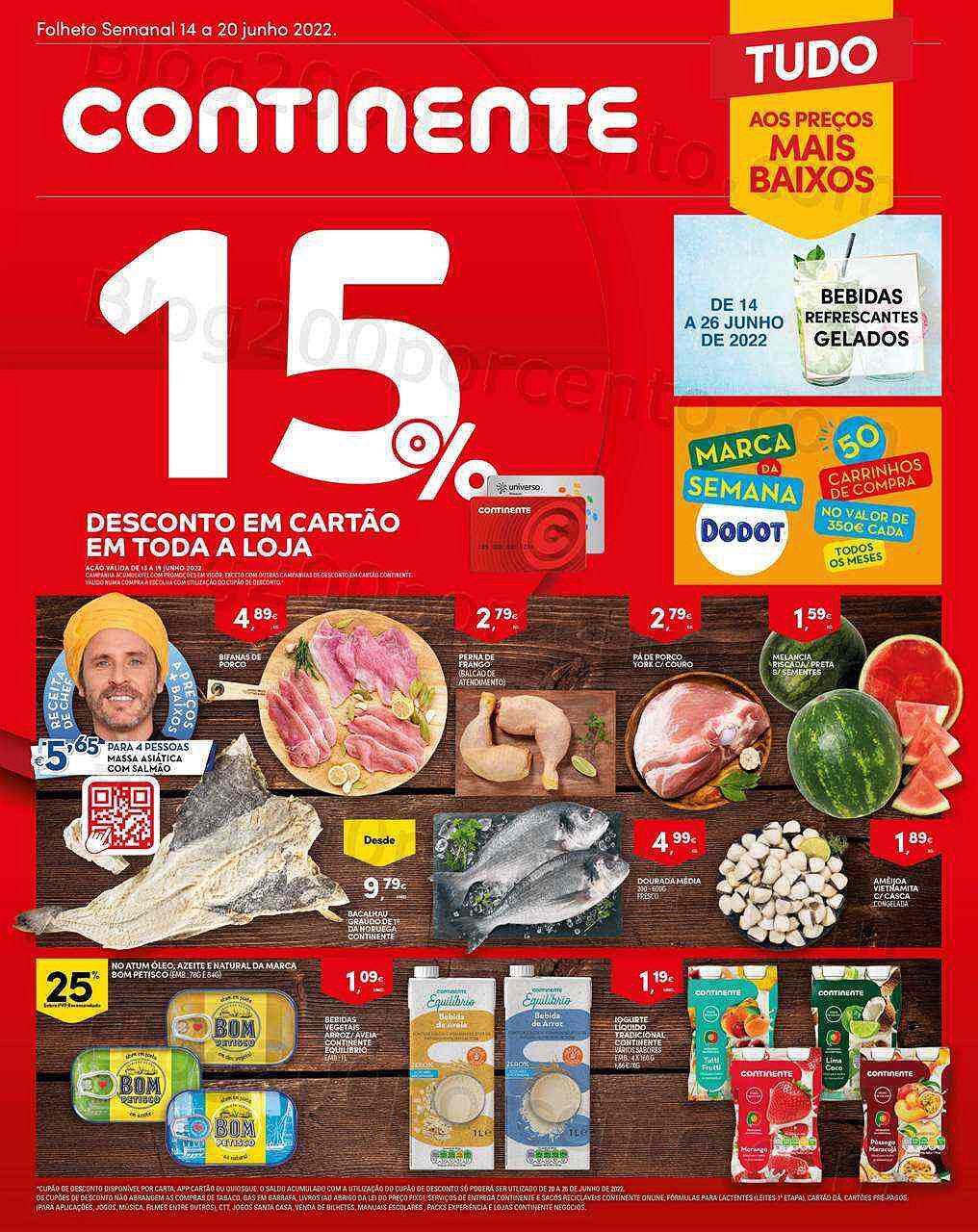 Antevisão Folheto CONTINENTE Madeira Promoções de 14 a 20 junho 