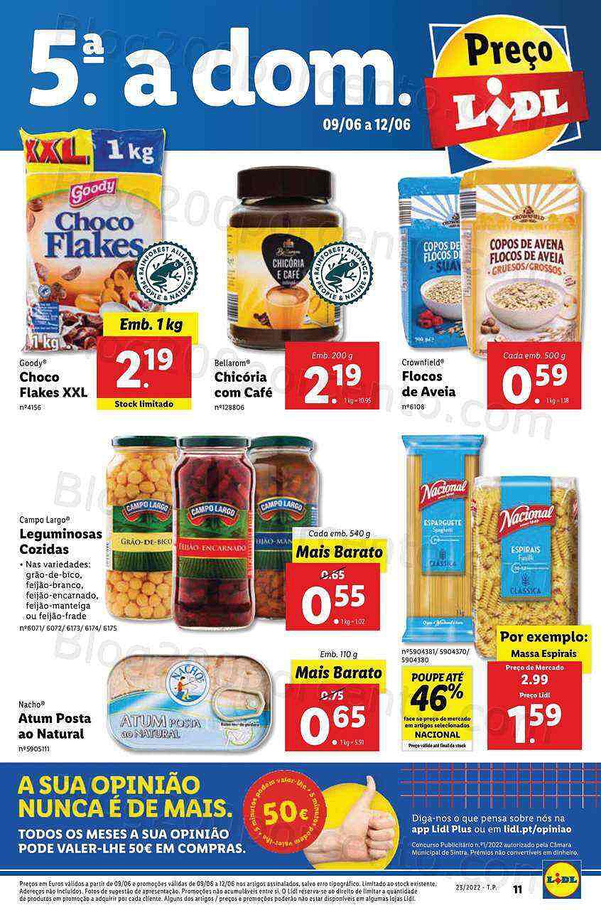 Antevisão Folheto LIDL Promoções de 6 a 12 junho - digital
