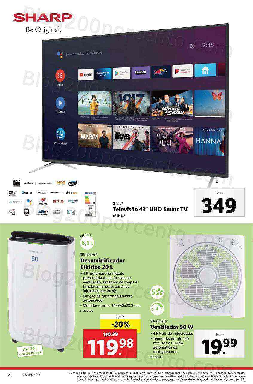 Antevisão Folheto LIDL Promoções de 20 a 26 junho