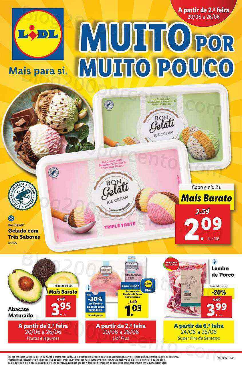 Antevisão Folheto LIDL Promoções de 20 a 26 junho