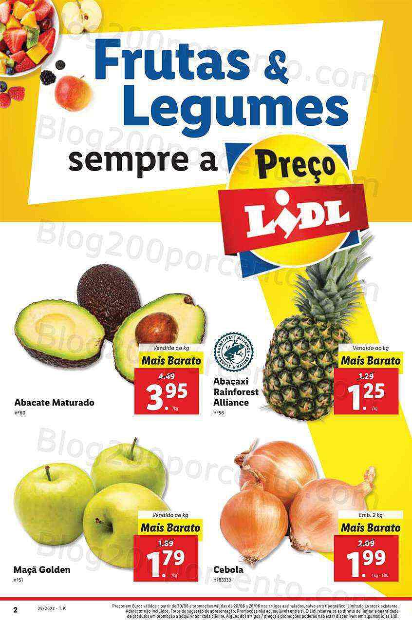 Antevisão Folheto LIDL Promoções de 20 a 26 junho