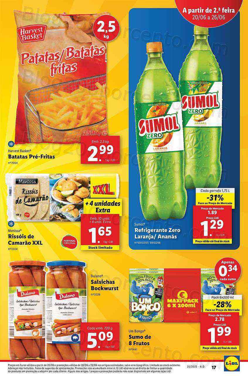 Antevisão Folheto LIDL Promoções de 20 a 26 junho