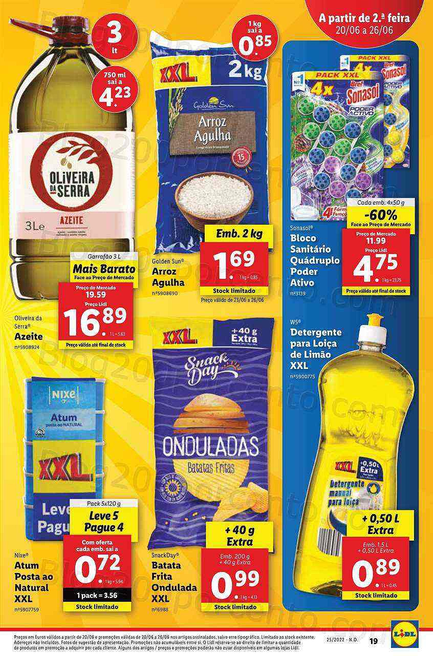 Antevisão Folheto LIDL Promoções de 20 a 26 junho