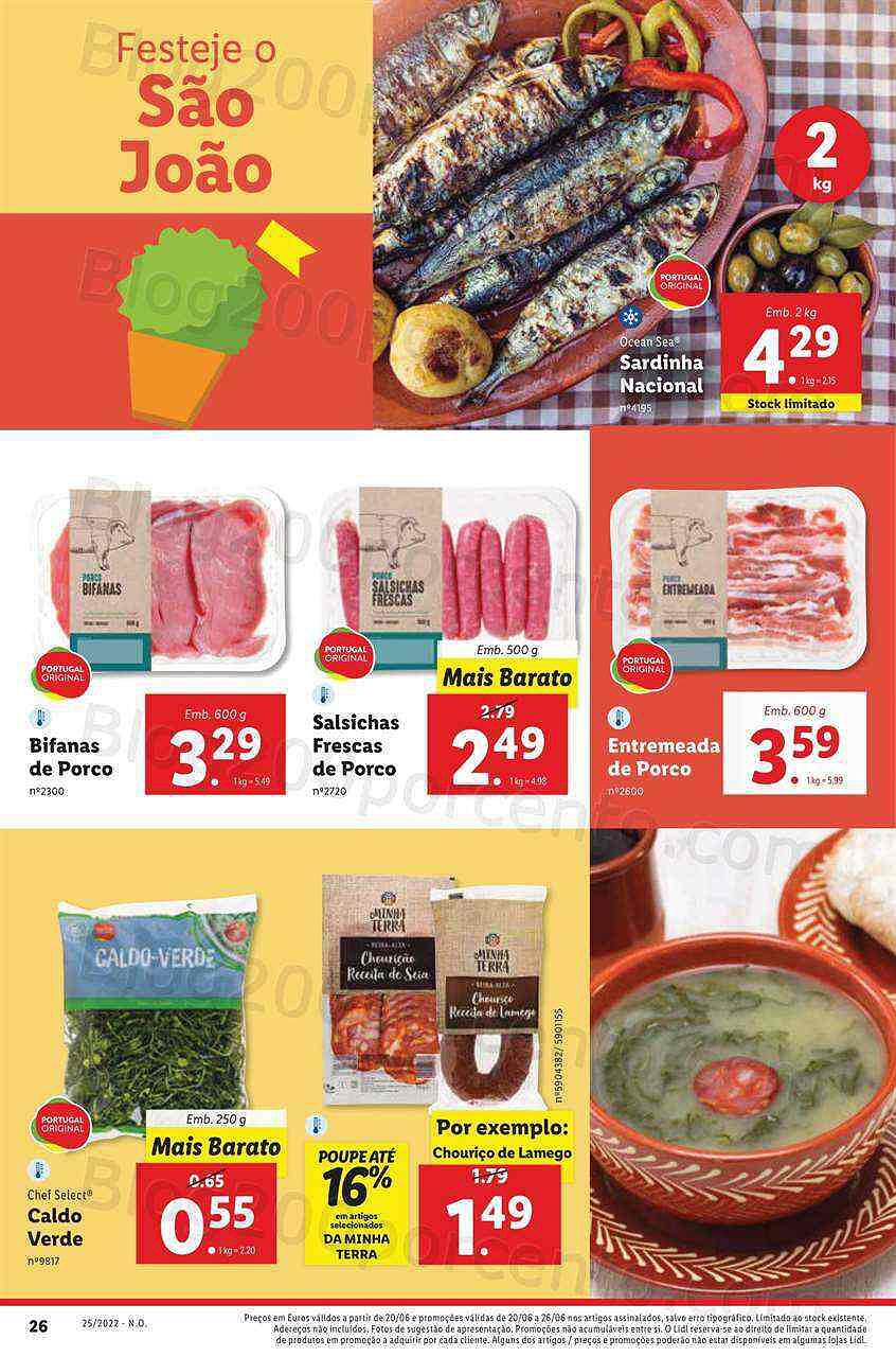 Antevisão Folheto LIDL Promoções de 20 a 26 junho