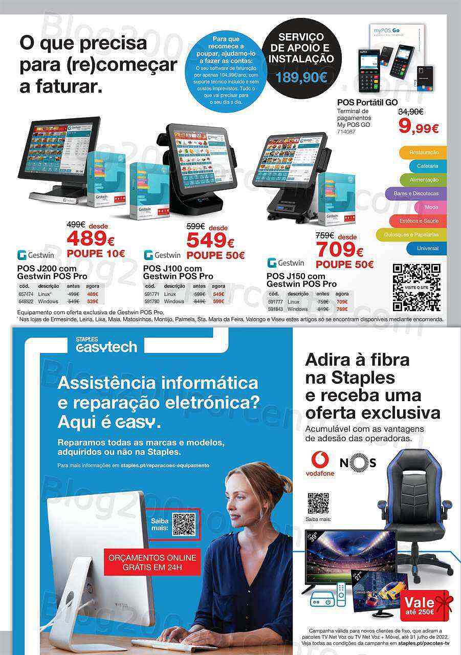 Antevisão Folheto STAPLES Promoções de 6 a 30 junho