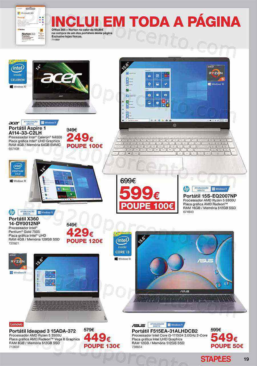 Antevisão Folheto STAPLES Promoções de 6 a 30 junho