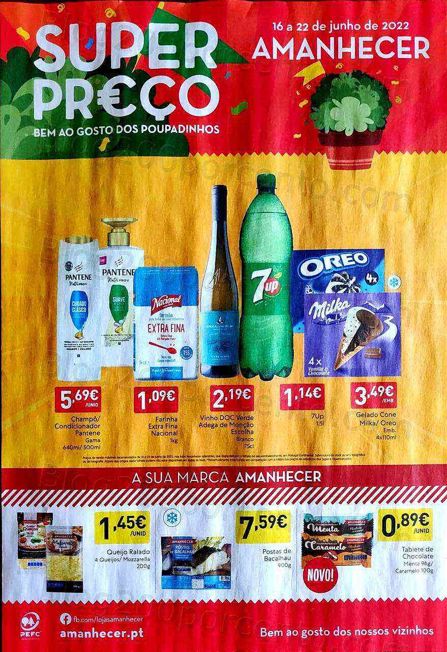 Antevisão Folheto AMANHECER Promoções de 16 a 22 junho