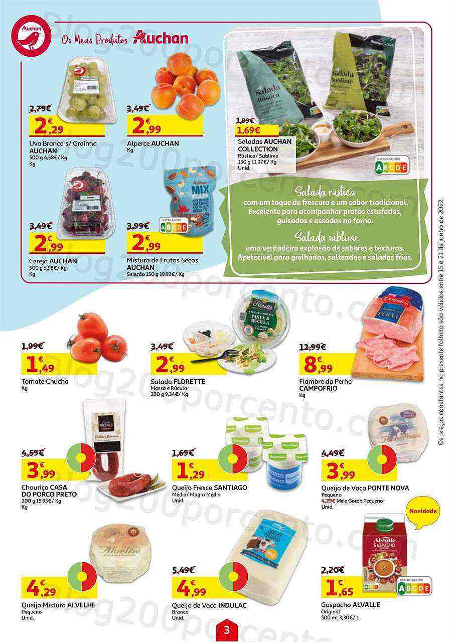 Antevisão Folheto AUCHAN Promoções de 15 a 21 junho