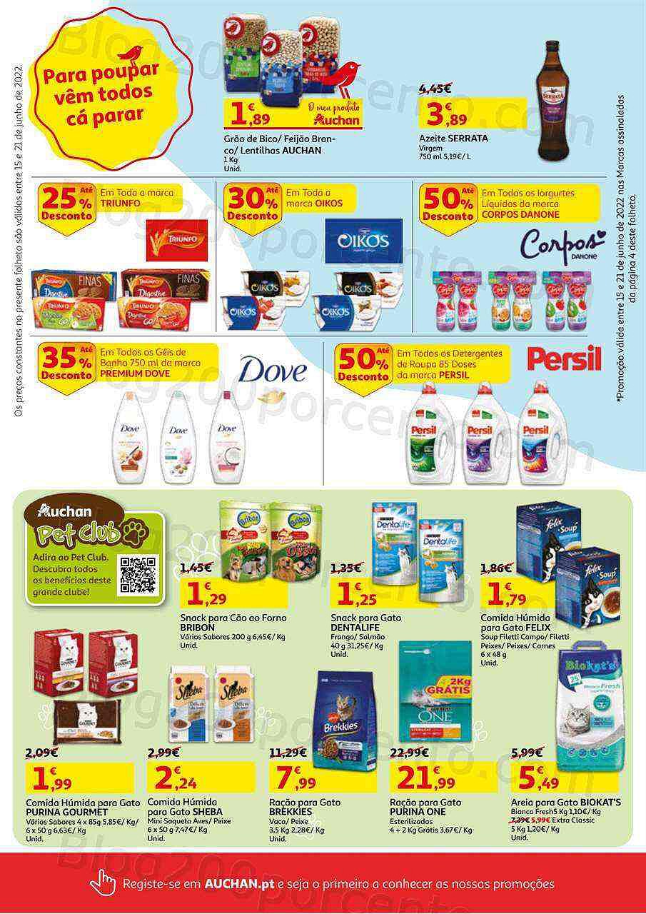 Antevisão Folheto AUCHAN Promoções de 15 a 21 junho