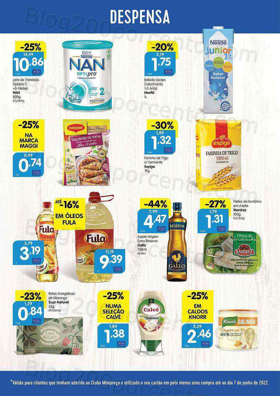 Antevisão Folheto Clube MINIPREÇO Promoções de 9 a 15 junho