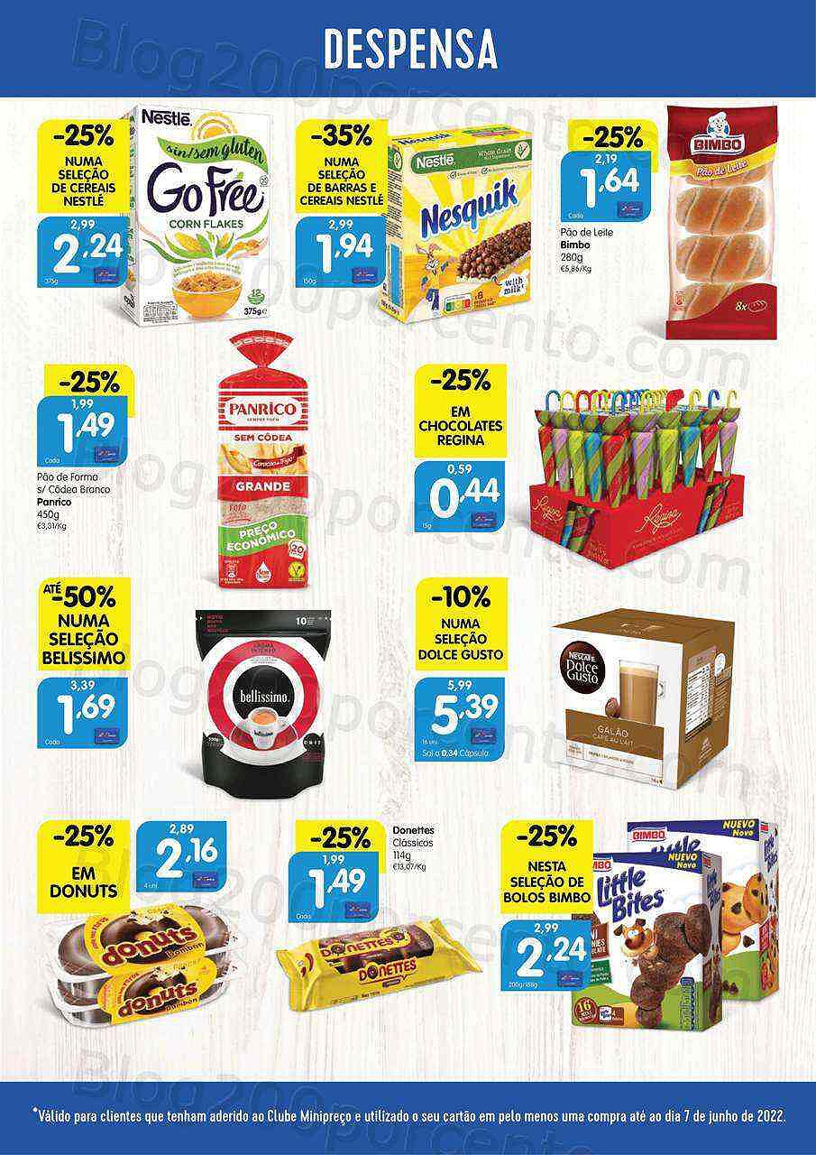 Antevisão Folheto Clube MINIPREÇO Promoções de 9 a 15 junho