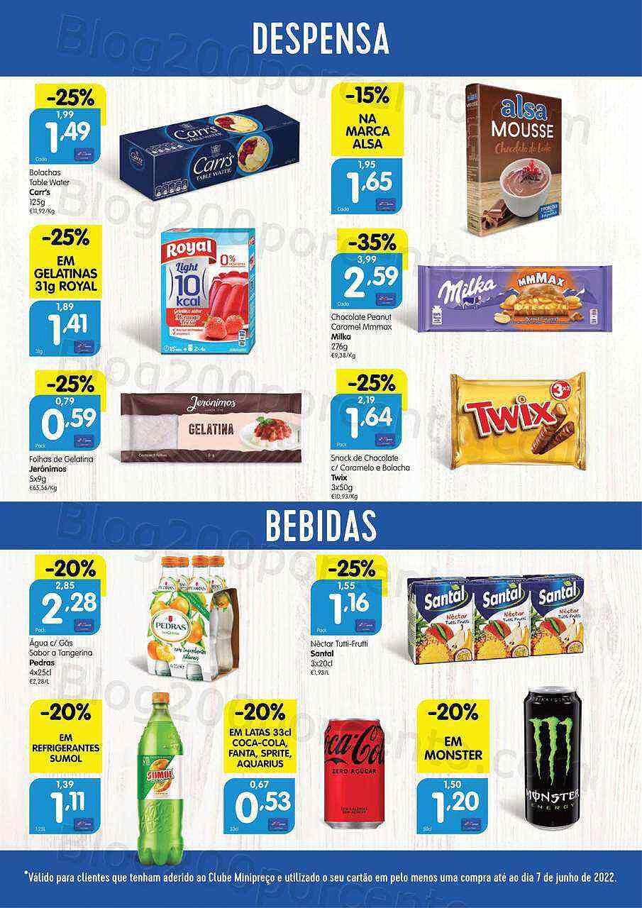 Antevisão Folheto Clube MINIPREÇO Promoções de 9 a 15 junho