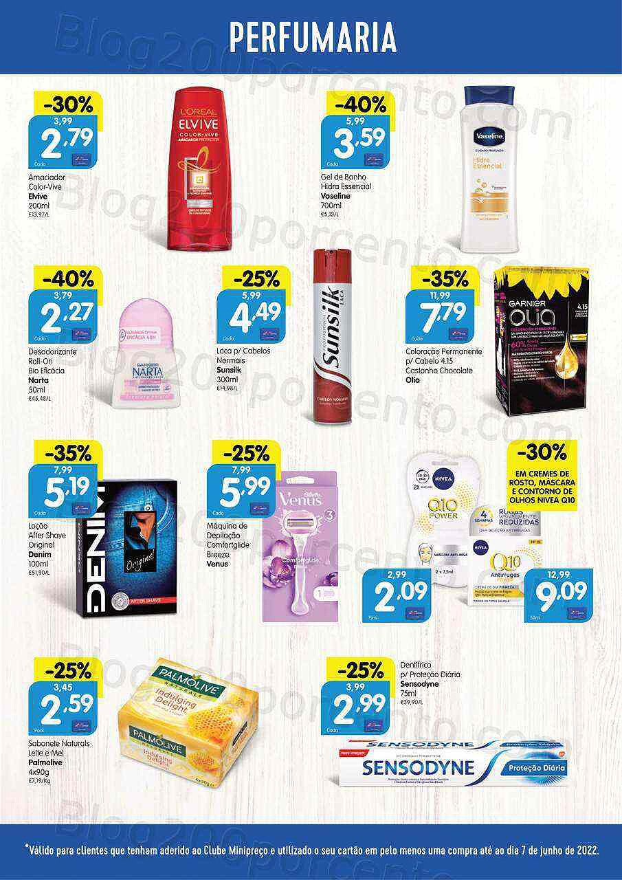 Antevisão Folheto Clube MINIPREÇO Promoções de 9 a 15 junho