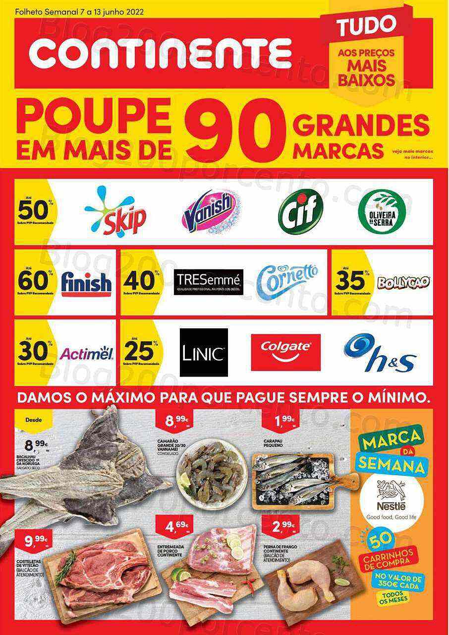 Antevisão Folheto CONTINENTE Promoções de 7 a 13 junho