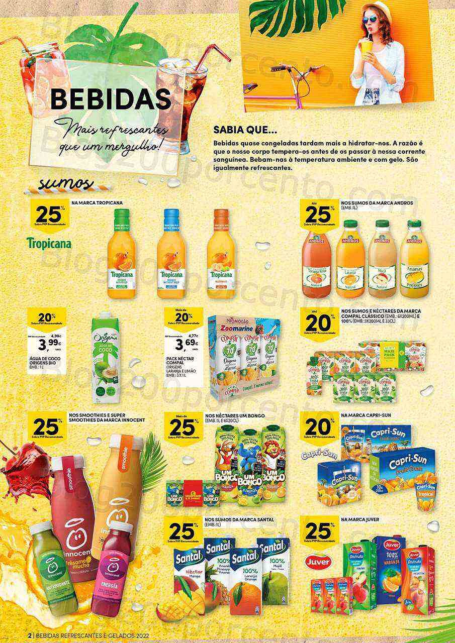 Antevisão Folheto CONTINENTE Bebidas e Gelados Promoções de 14 a 26 junho