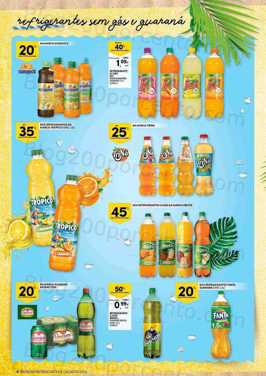 Antevisão Folheto CONTINENTE Bebidas e Gelados Promoções de 14 a 26 junho