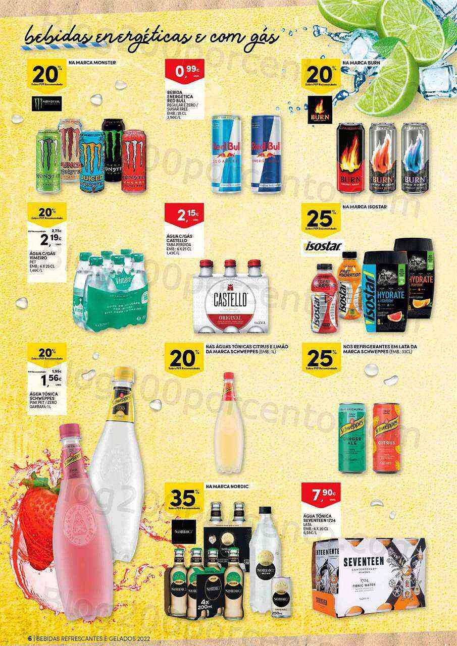 Antevisão Folheto CONTINENTE Bebidas e Gelados Promoções de 14 a 26 junho