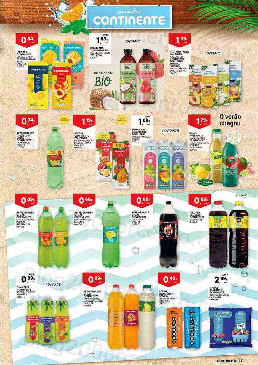 Antevisão Folheto CONTINENTE Bebidas e Gelados Promoções de 14 a 26 junho