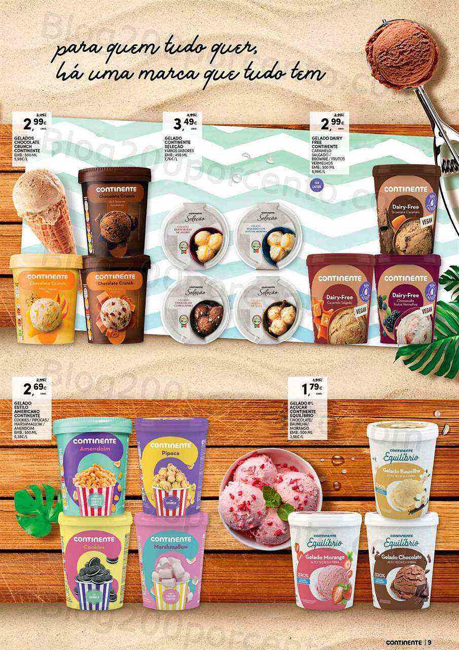 Antevisão Folheto CONTINENTE Bebidas e Gelados Promoções de 14 a 26 junho